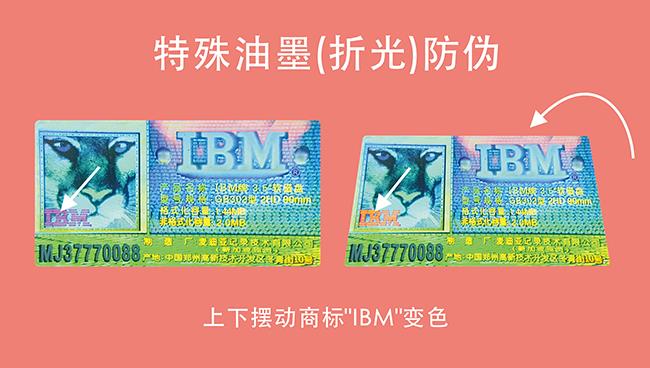 折光變色防偽標簽